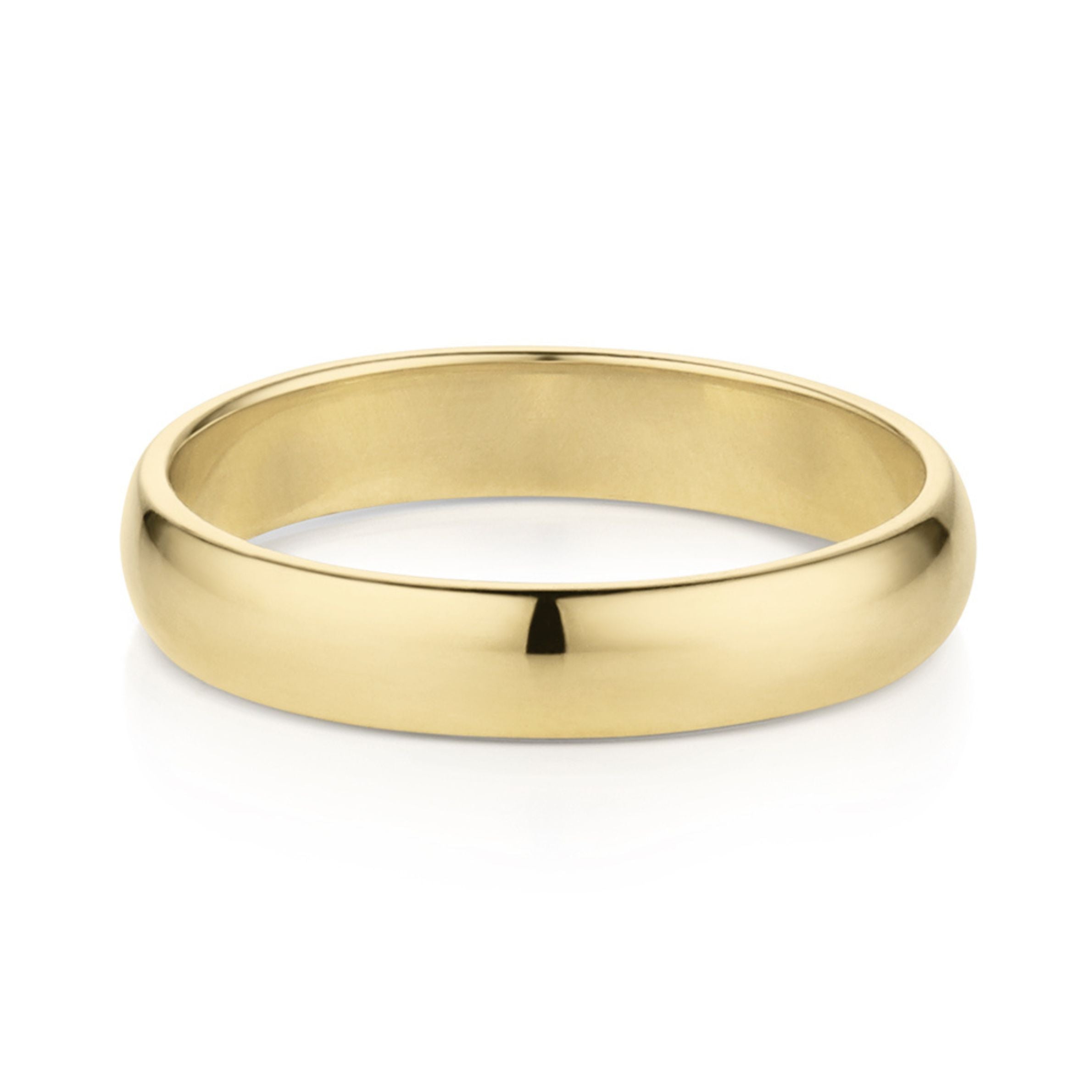 14k Gold cigar band ring