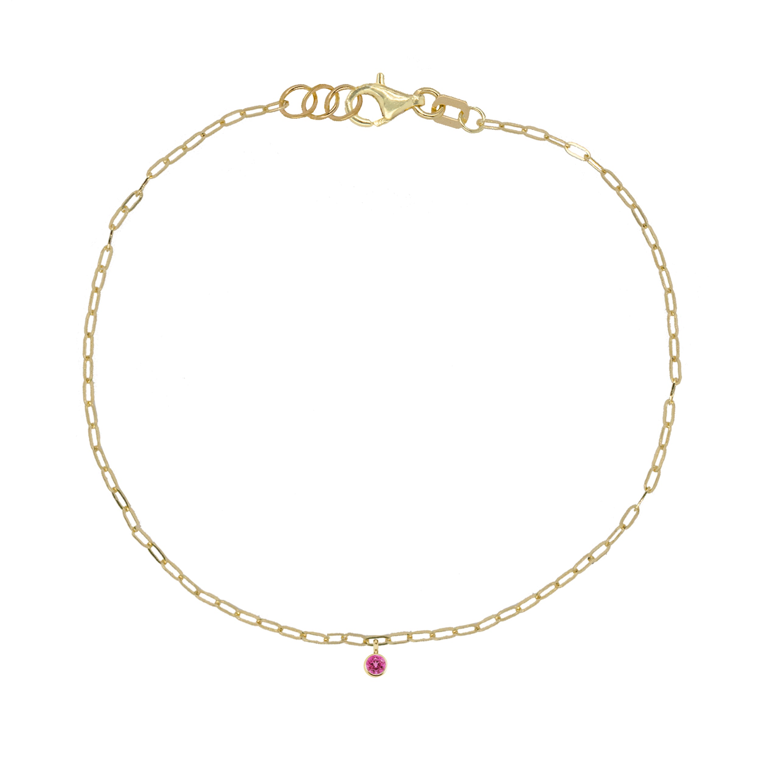 BEZI 14k Gold Charm Bracelet