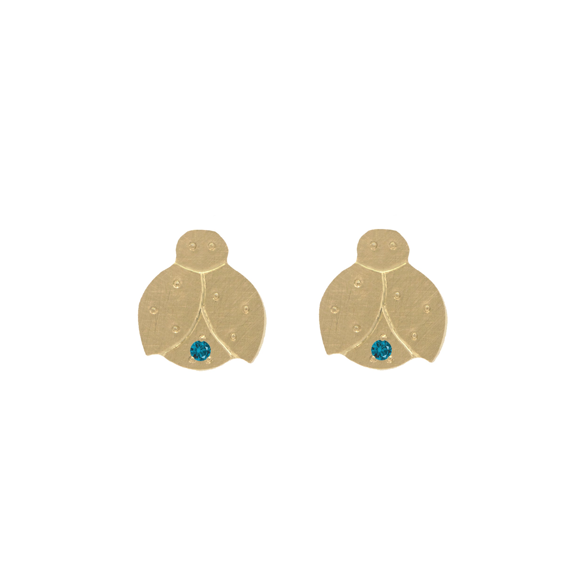BUG 14k Gold Teeny Tiny Earrings