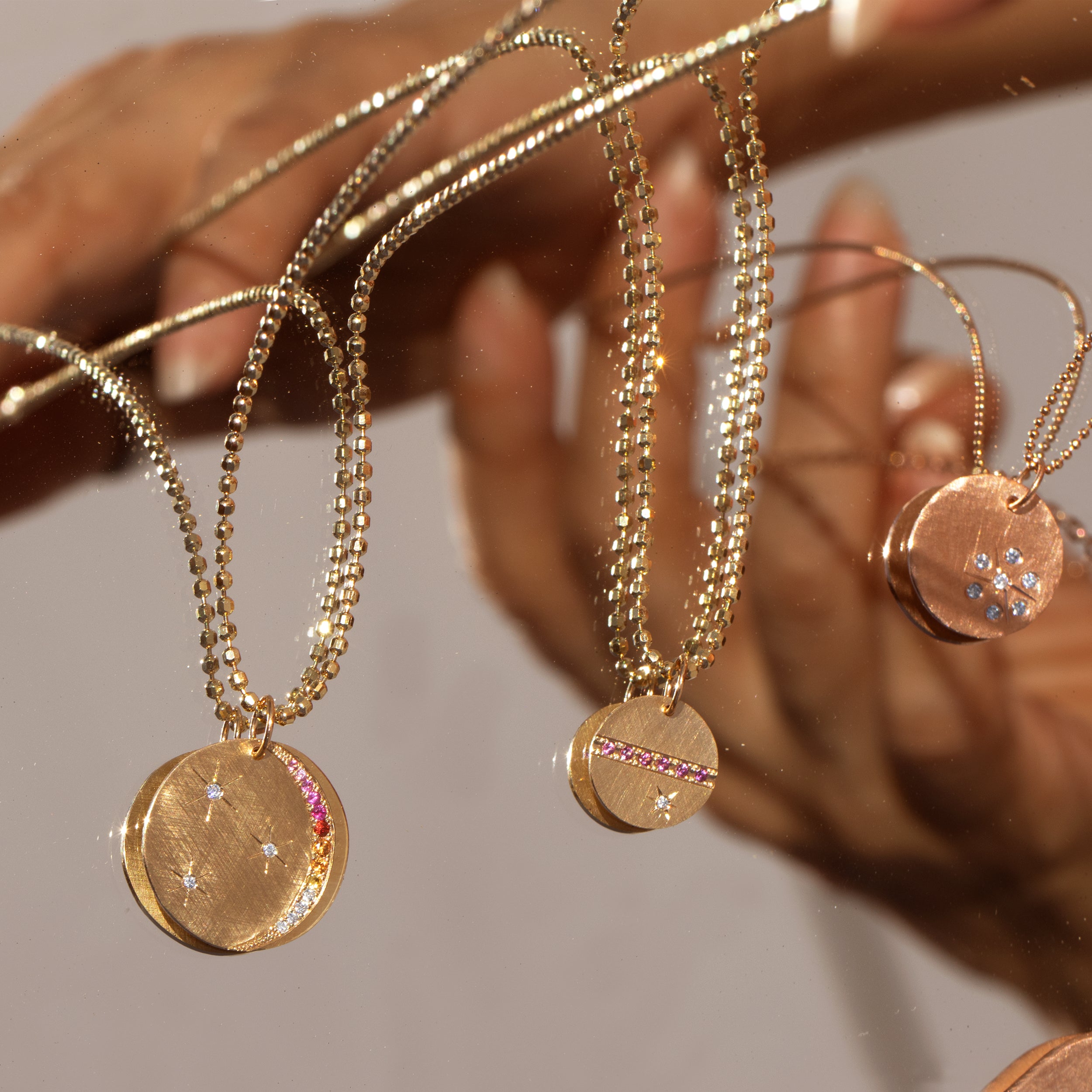 MAYA 14k Gold Disc Medallion