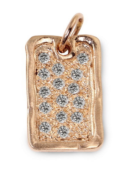 DEFT Baby 14K Gold Rectangular Pendant