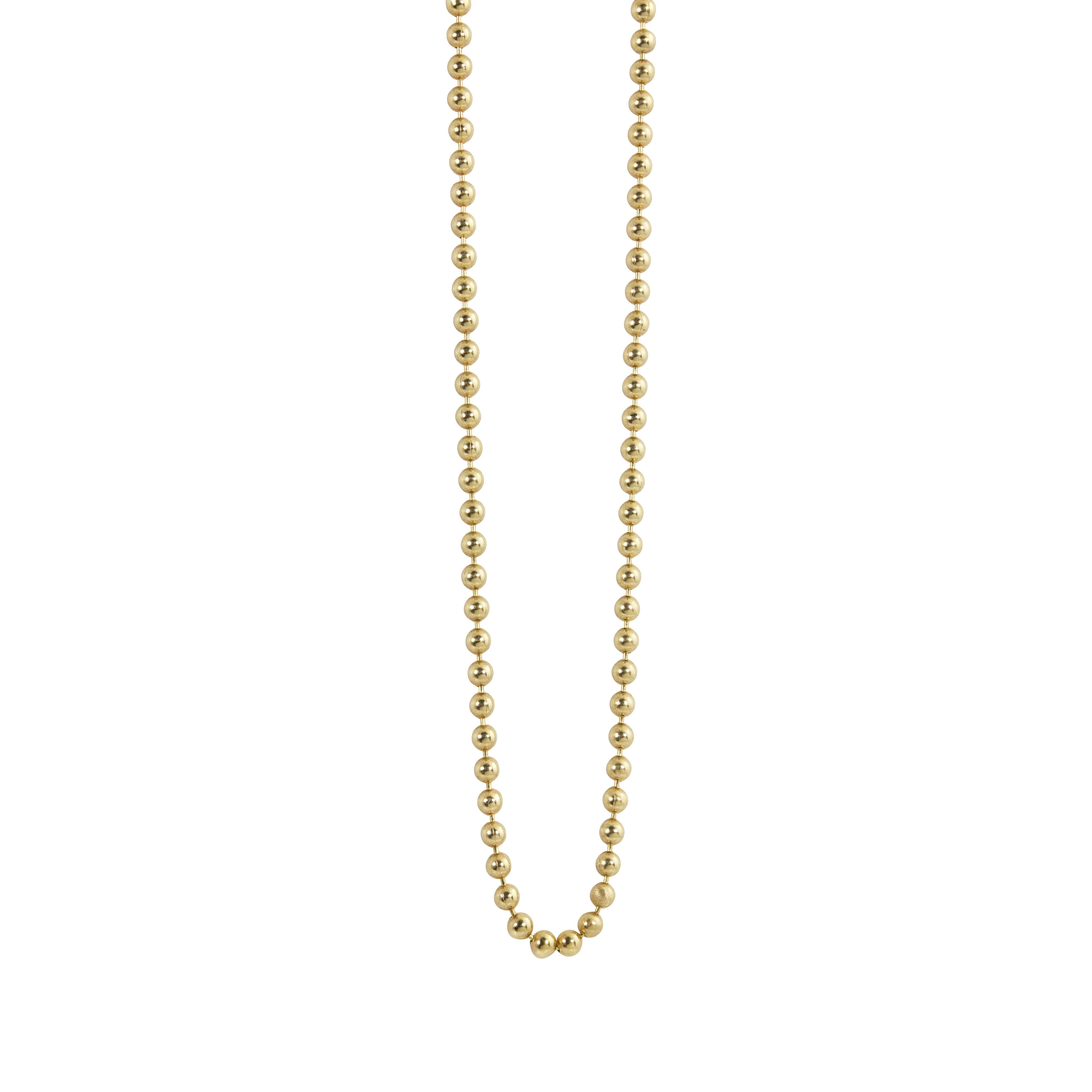 1.8mm 14k Gold Ball Chain Necklace | Julez Bryant