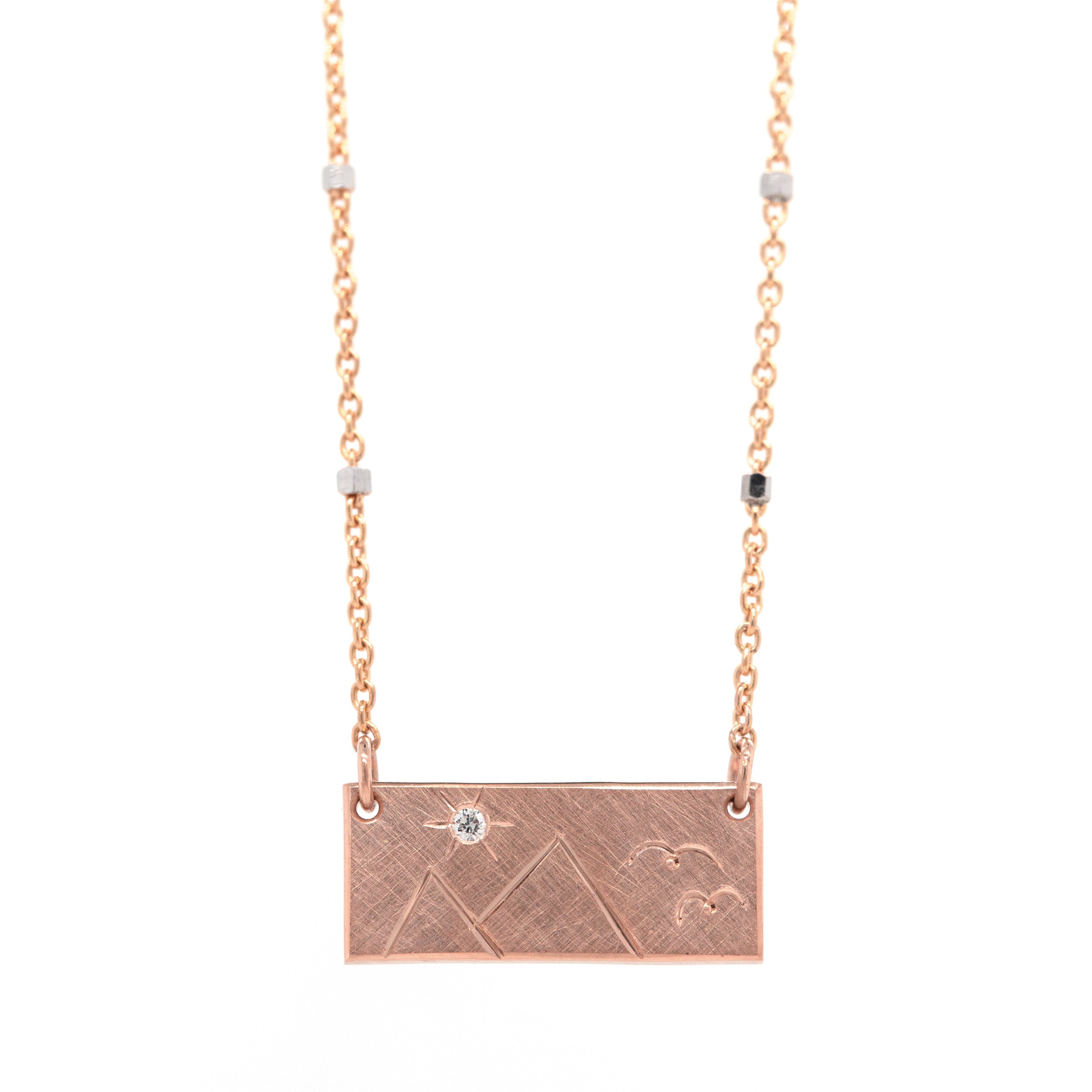 COCI 14k Gold Bar Necklace