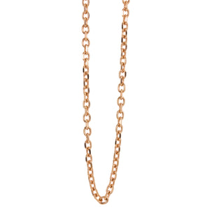 14k rose gold 3.0mm rolo link chain