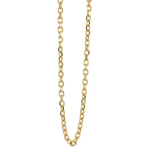 14k yellow gold 3.0mm rolo link chain