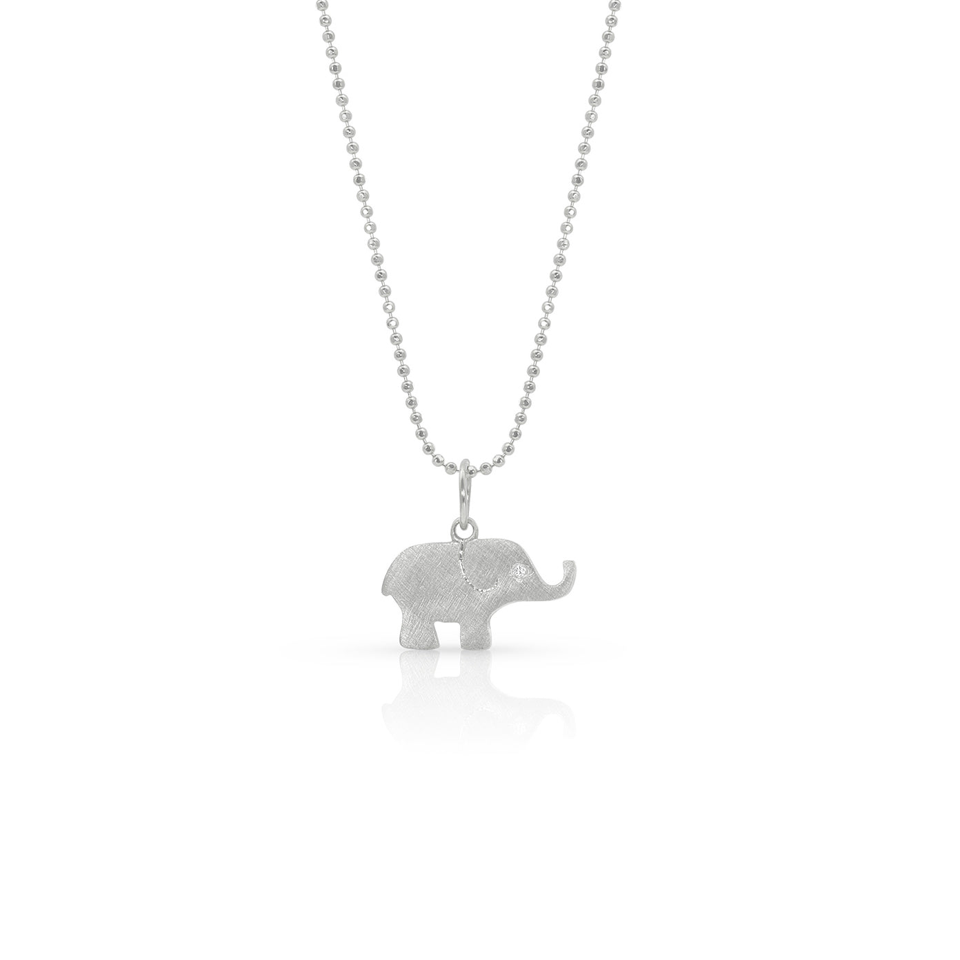 14k white gold baby ELLO elephant charm