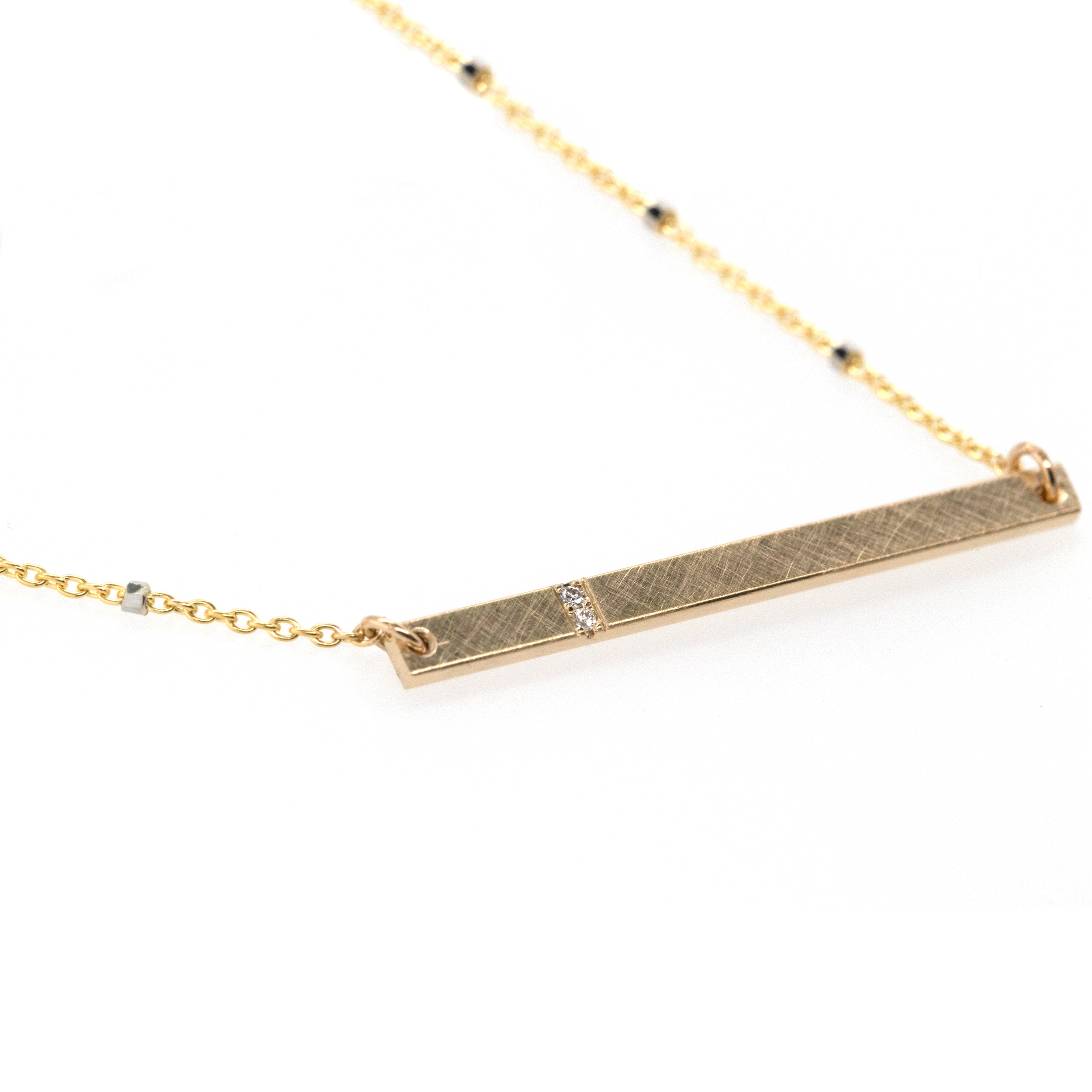 GNAB 14k Gold Bar Bracelet