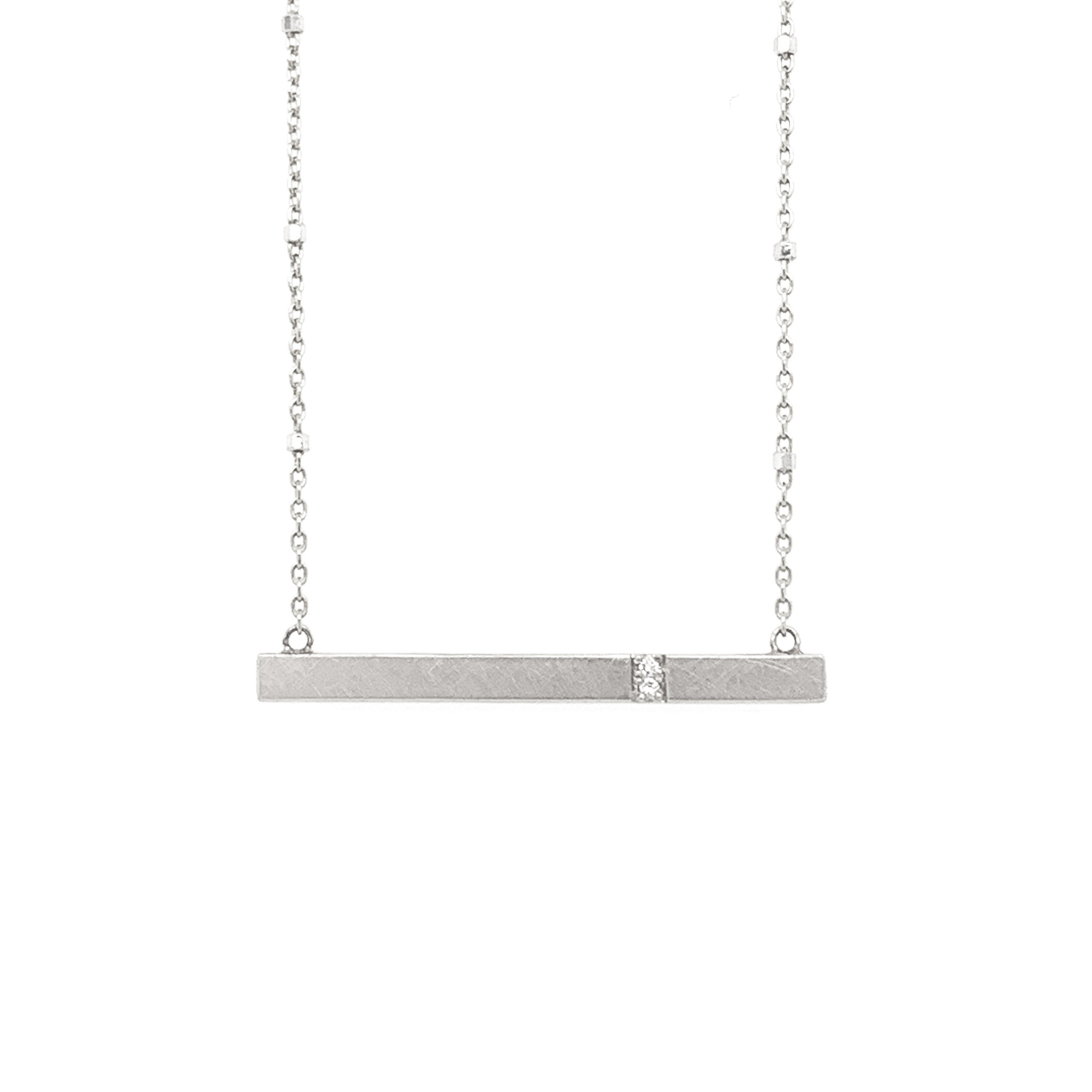 GNAR 14k Gold Bar Necklace