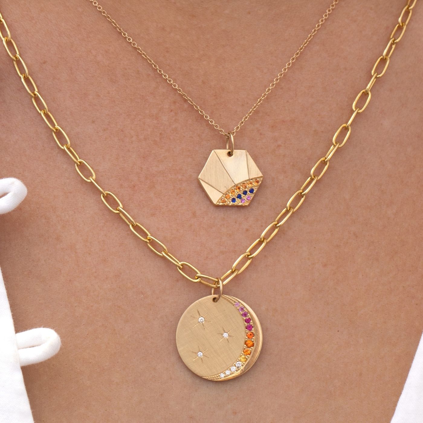 MAYA 14k Gold Disc Medallion