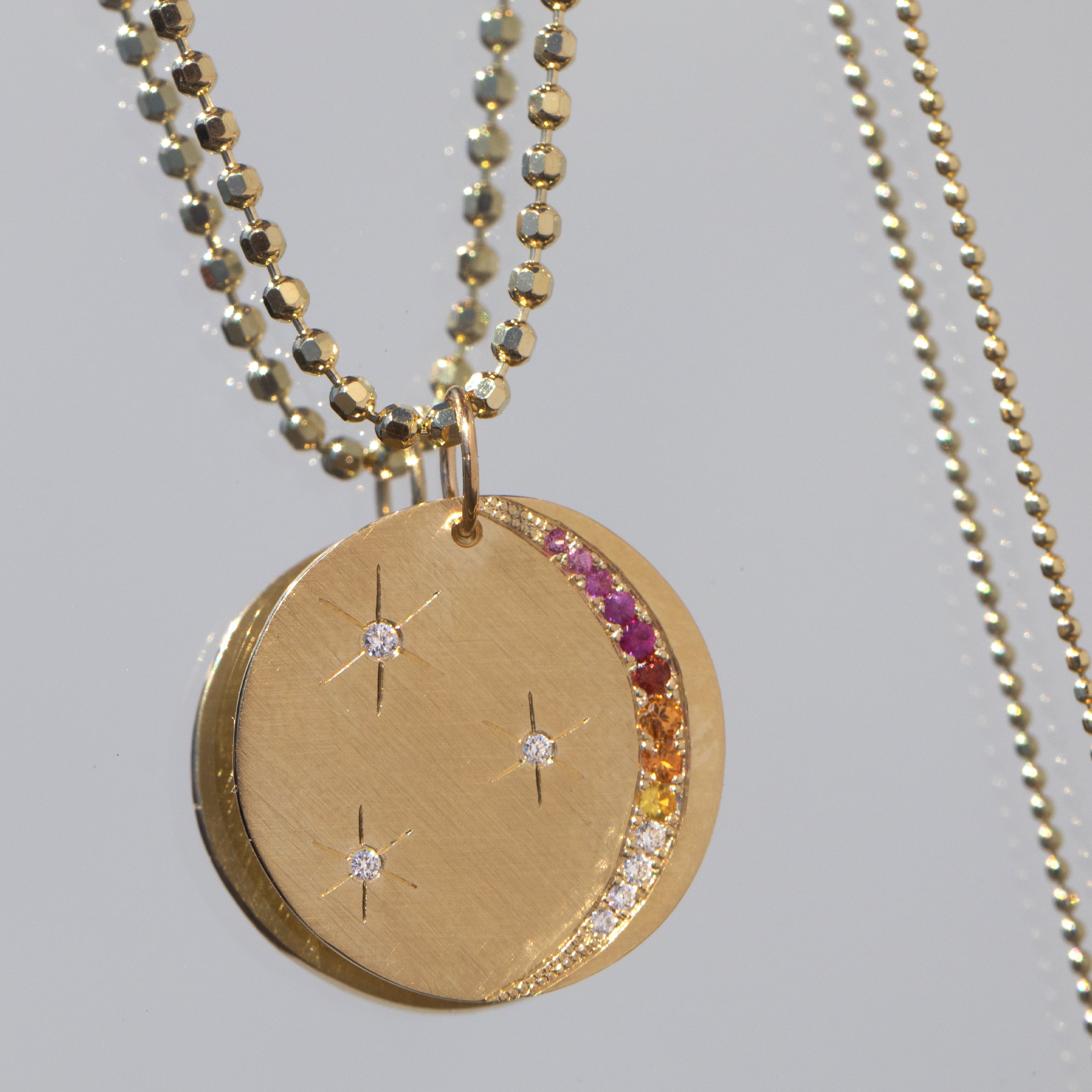 MAYA 14k Gold Disc Medallion