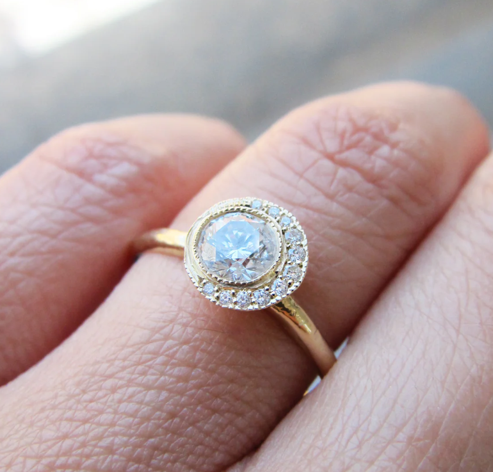 Misa Crescent Diamond Ring