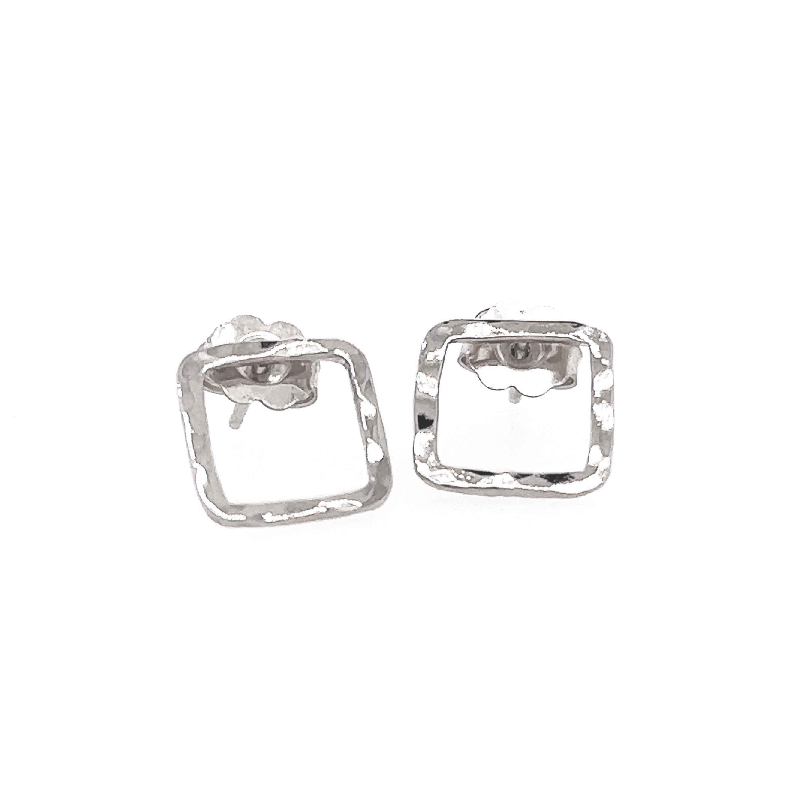 PESH 14k Gold Square Post Earrings