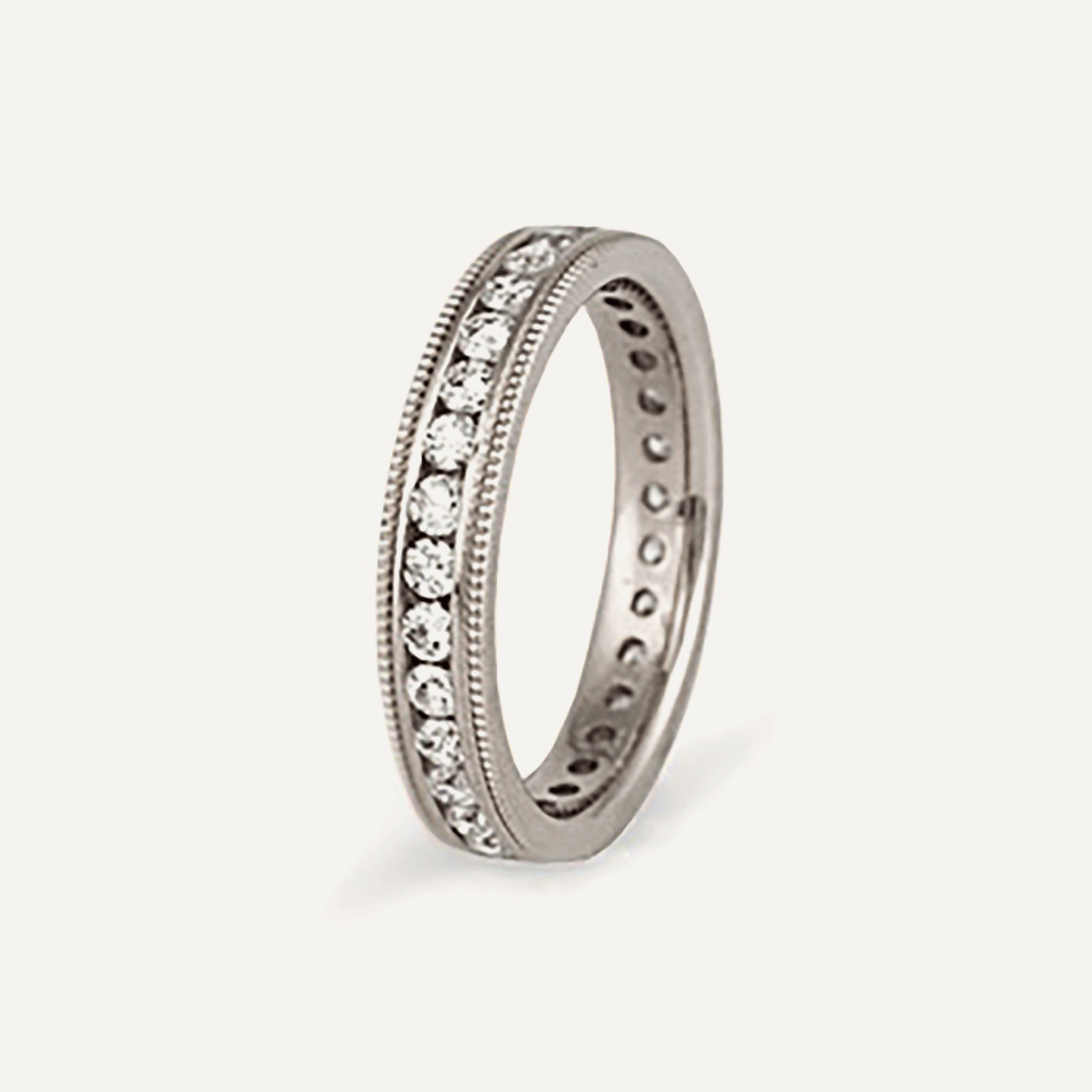 REVA 14k Gold Channel Set Eternity Band