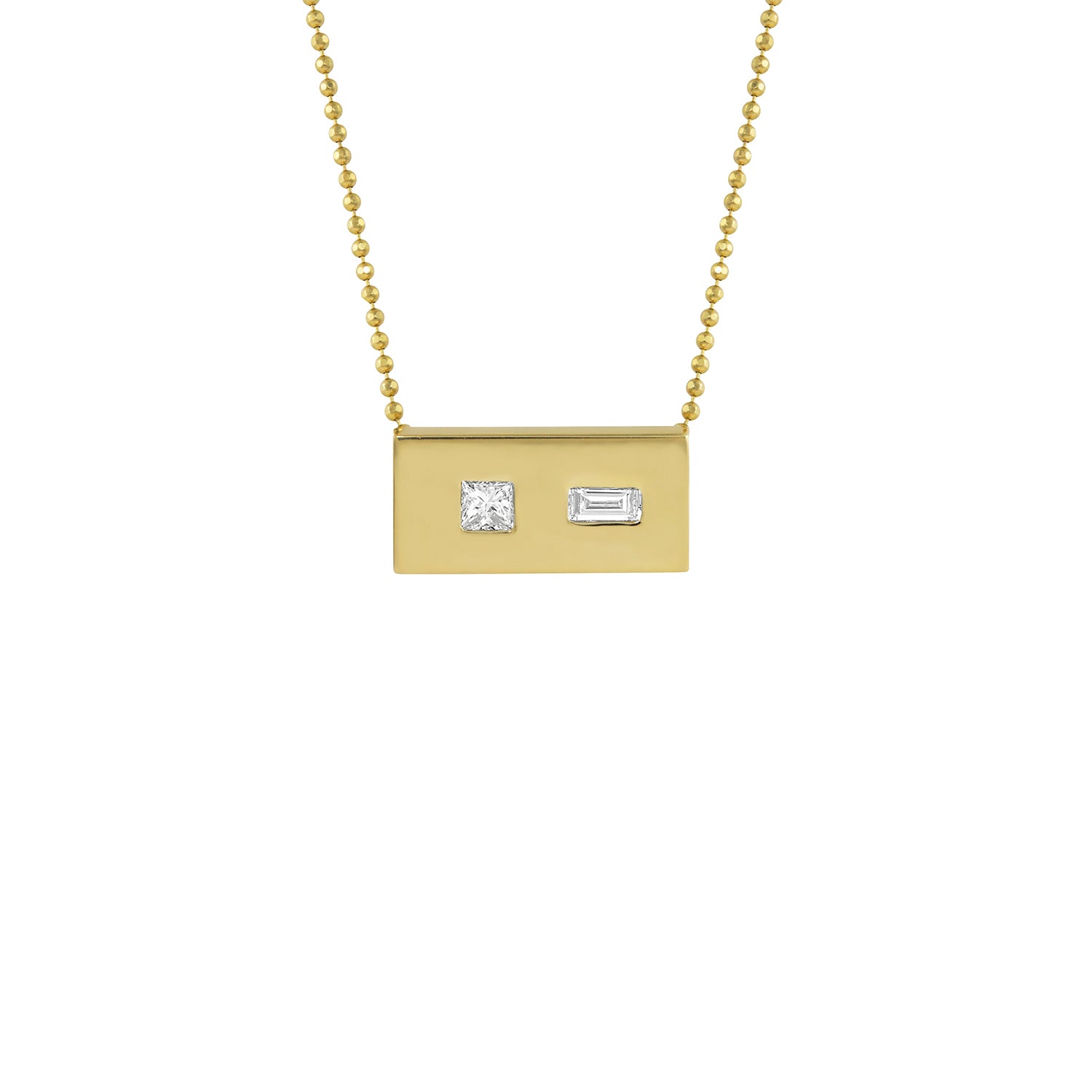TOTT 14k Gold Bar Necklace