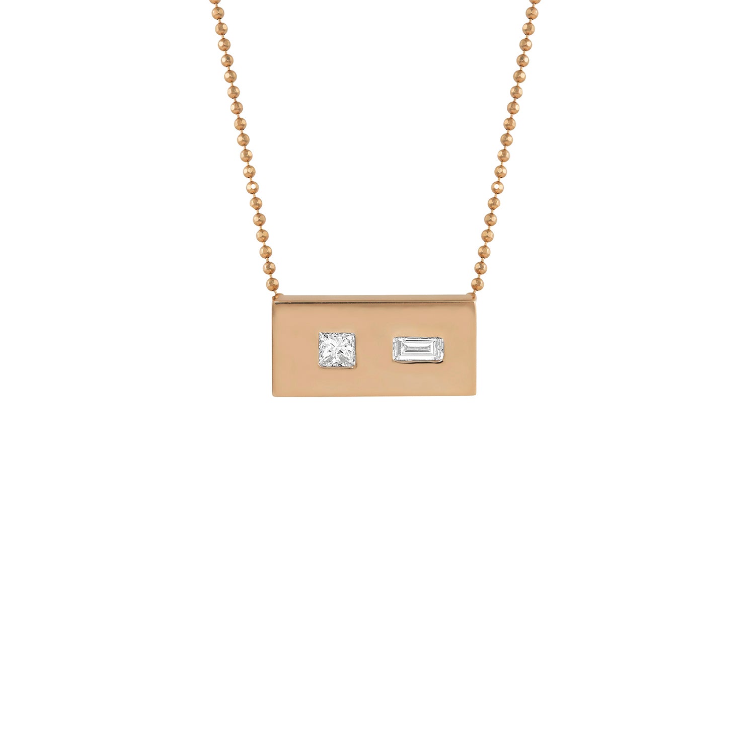 TOTT 14k Gold Bar Necklace