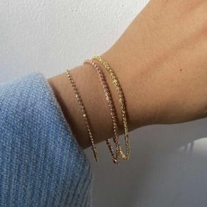 MOCA 14k Gold Single Wrap Bracelet