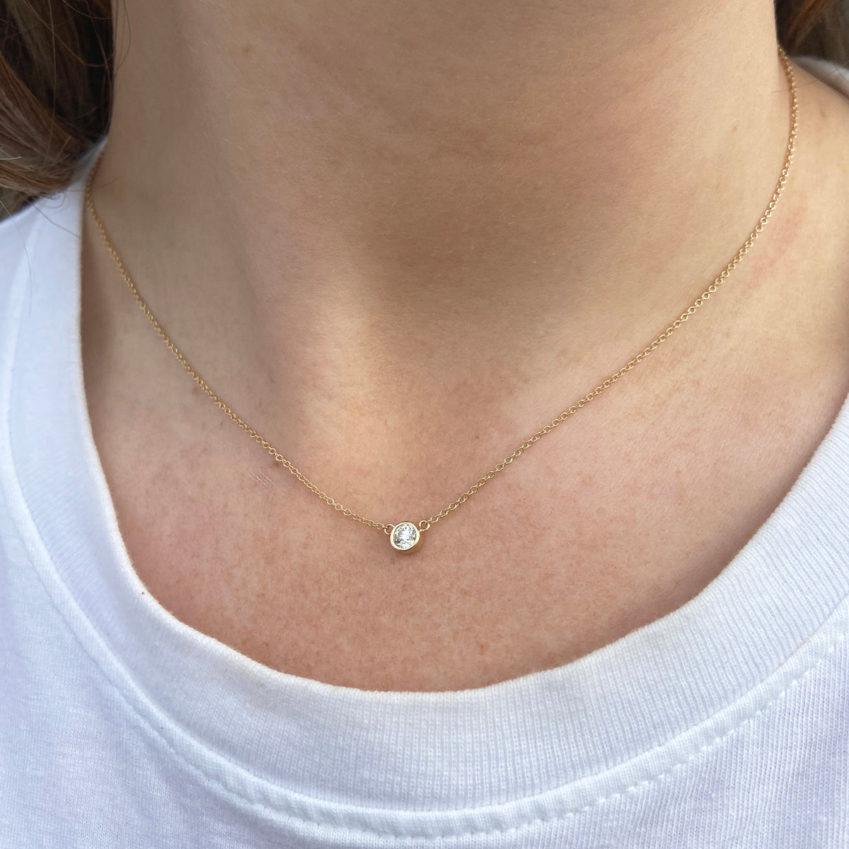 OTTO 14k Gold Diamond Necklace