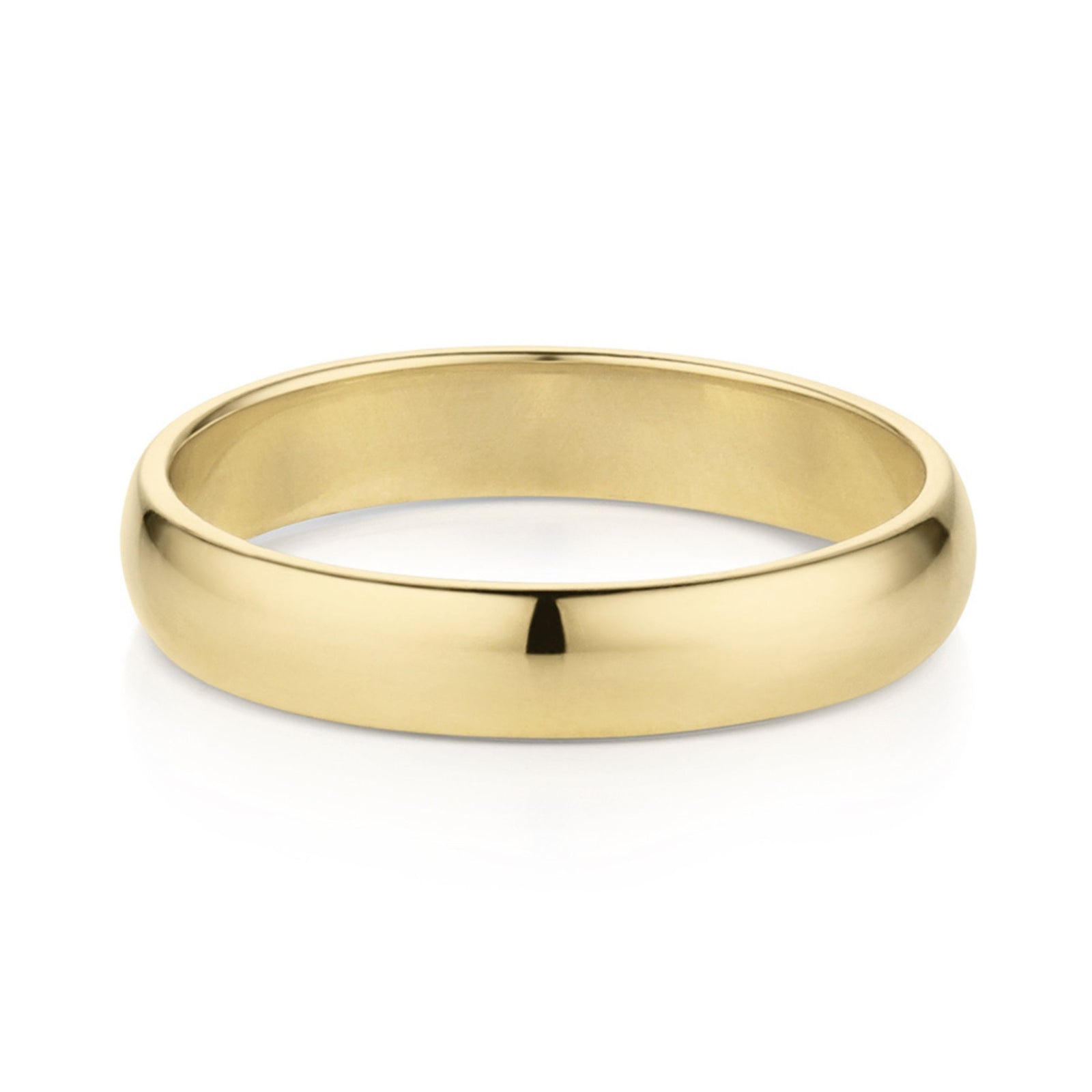 14k Gold cigar band ring
