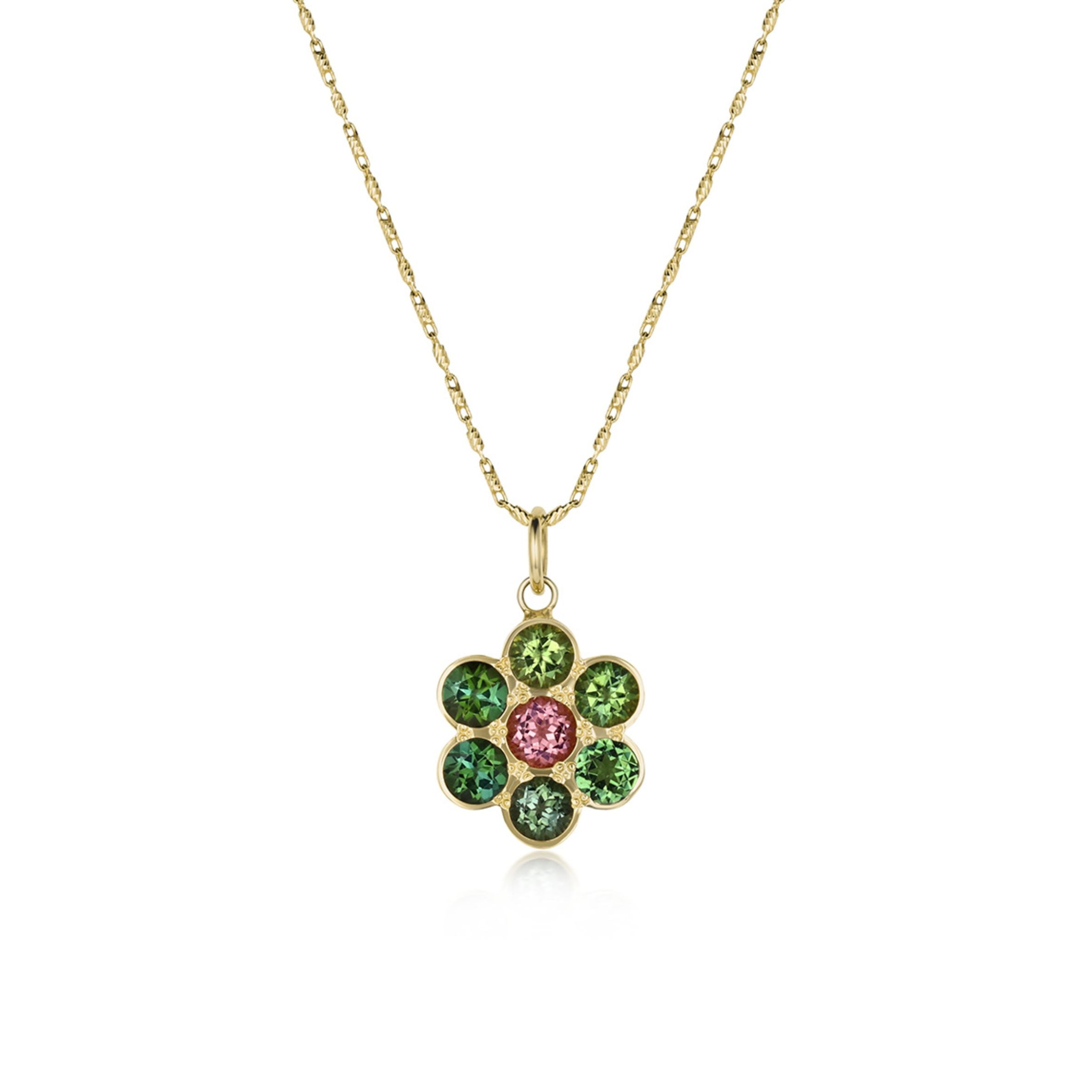 CLARA 14K Gold Genu Flower