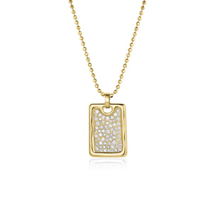 DEFA 14k Gold Large Dog Tag