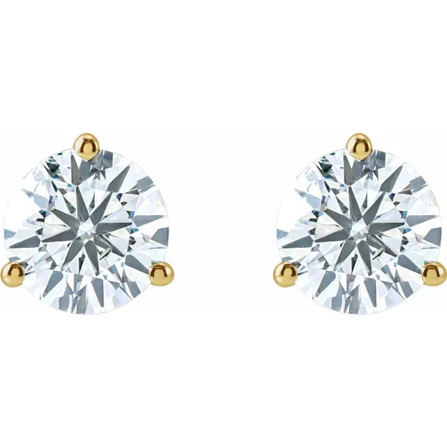 2 carat lab grown diamond studs