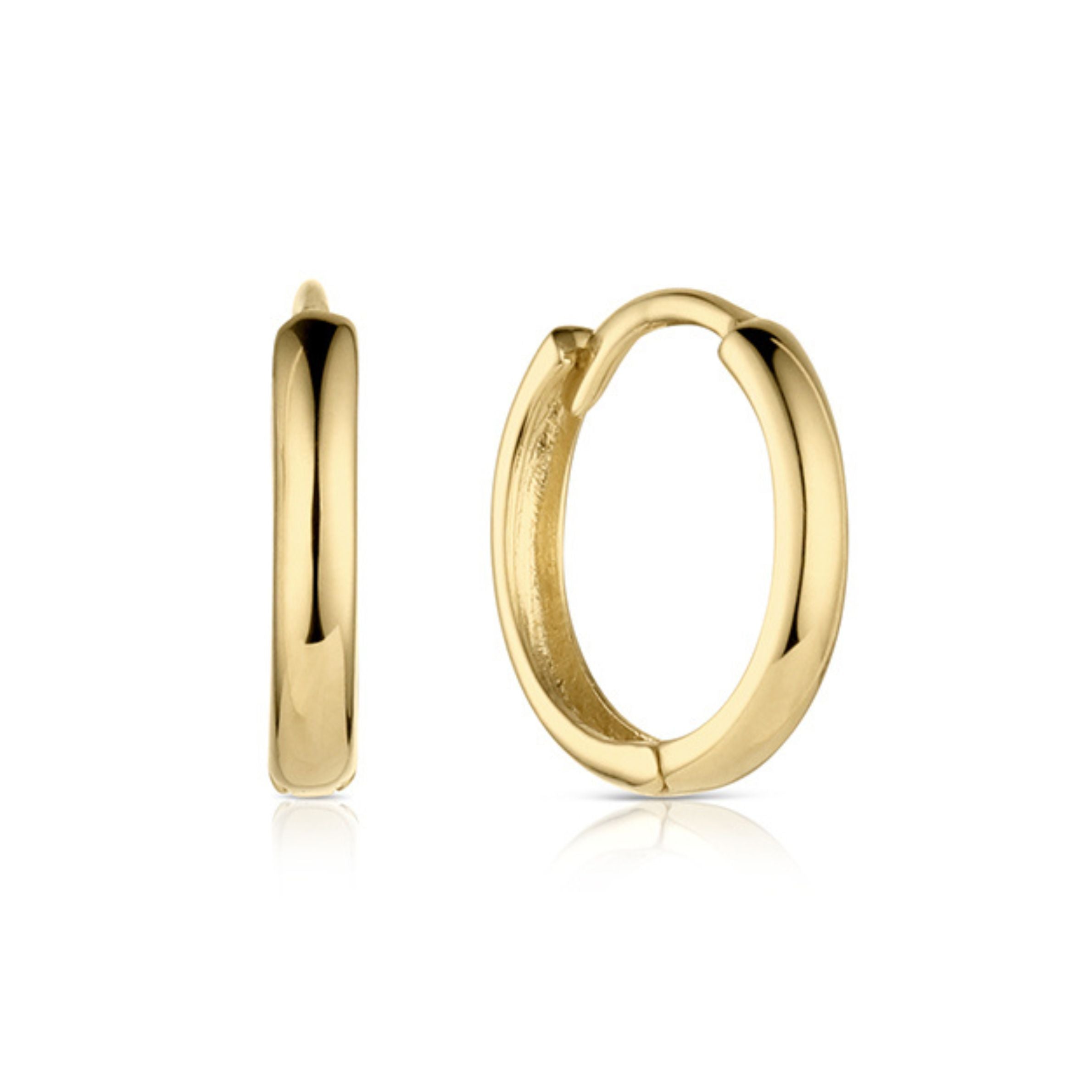 LARK by JB 14k Gold Simple XSmall Hoops-Lark Collection by JB