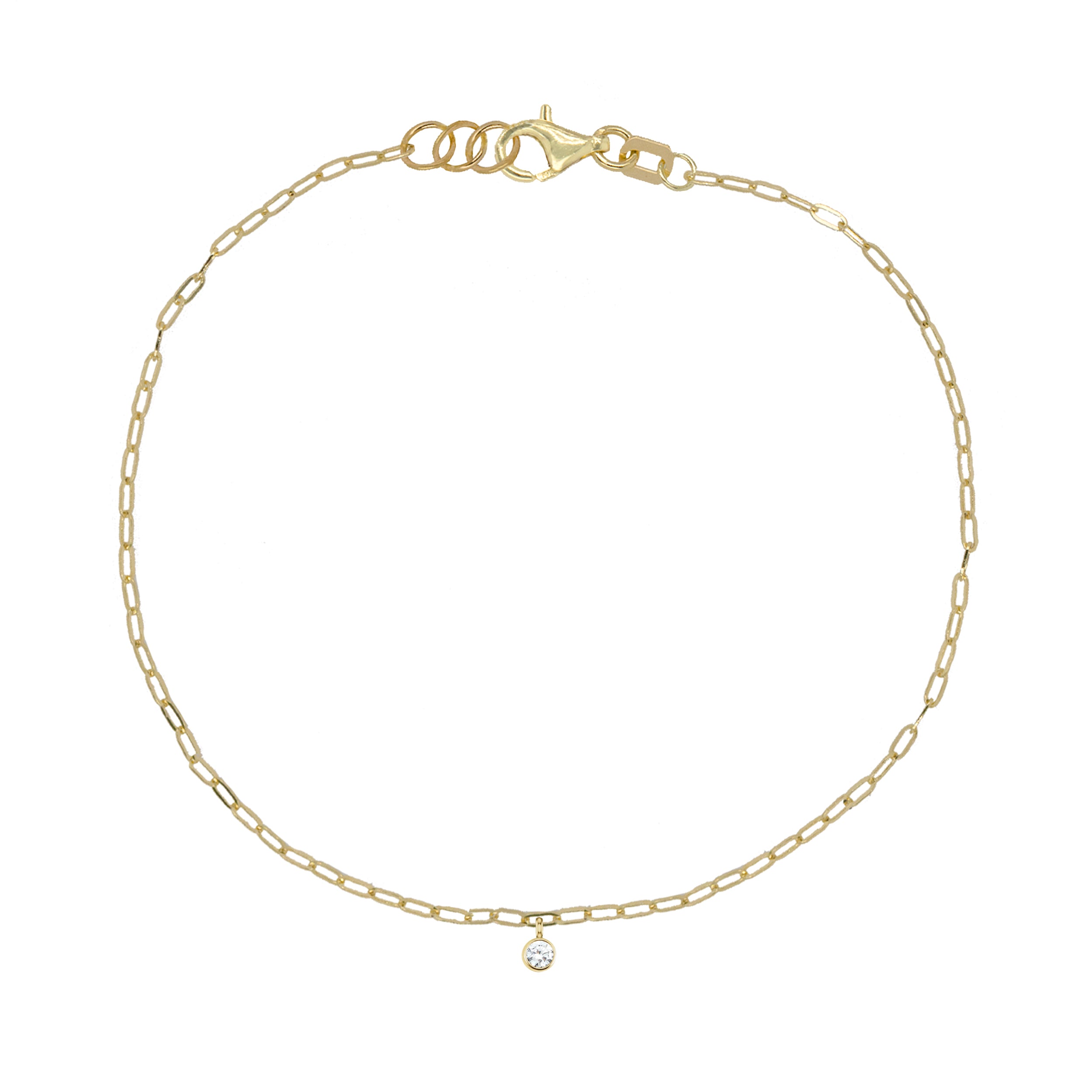 BEZI 14k Gold Charm Bracelet