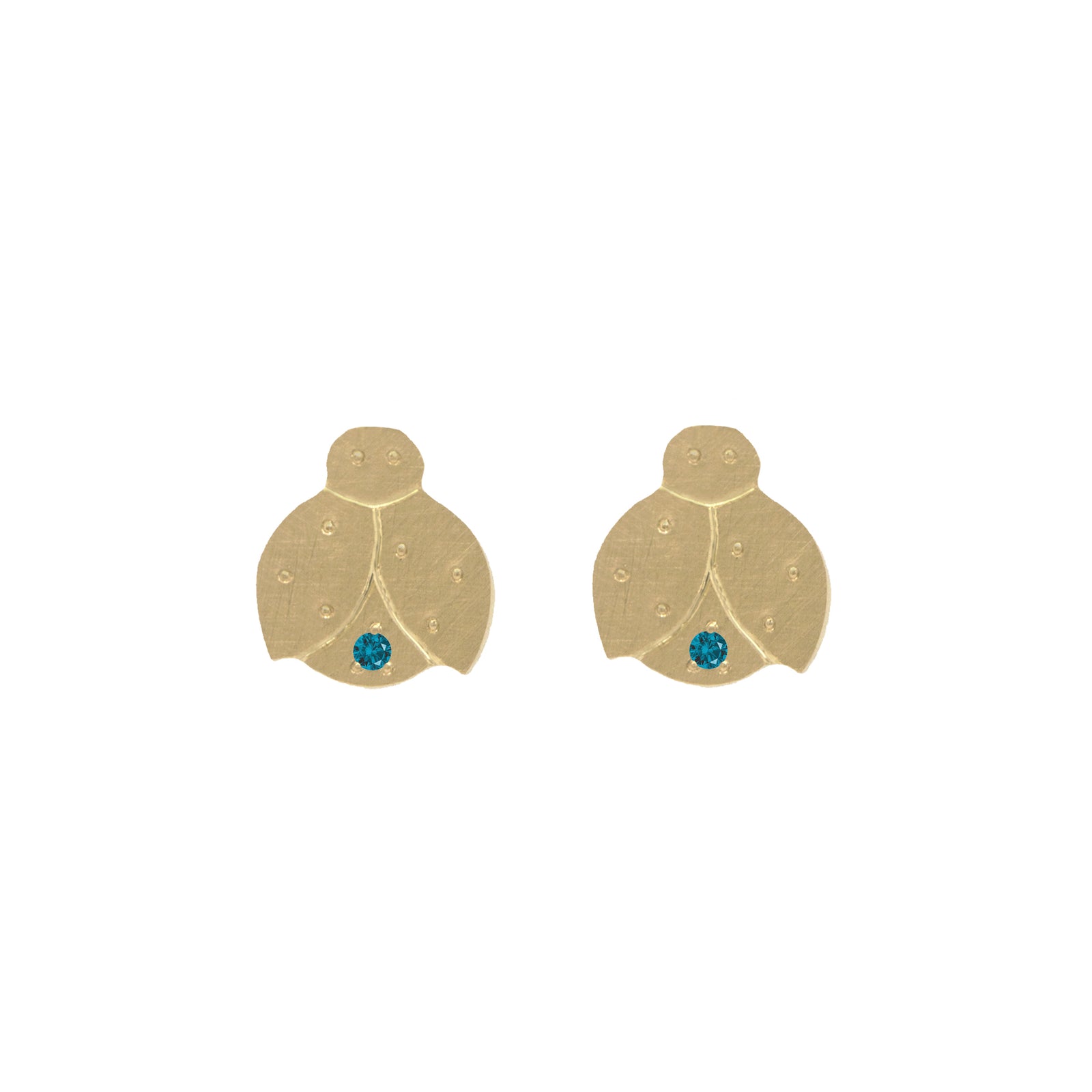 BUG 14k Gold Teeny Tiny Earrings