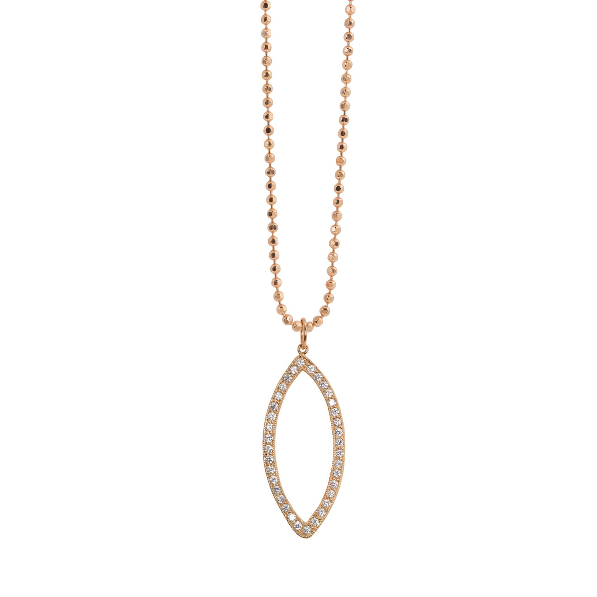 14k gold small edie pendant on white background
