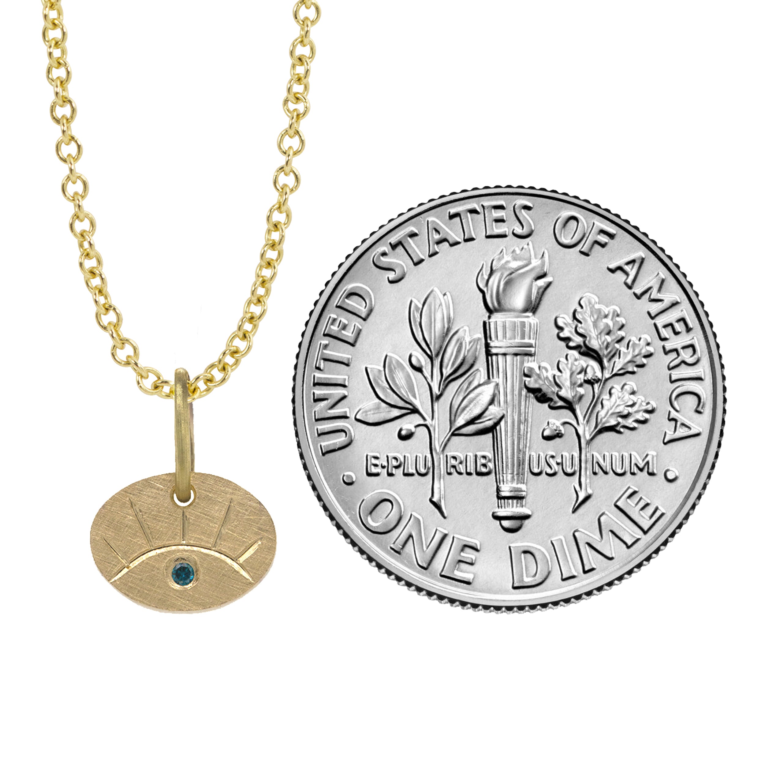 EYES 14k Gold Teeny Tiny Charm