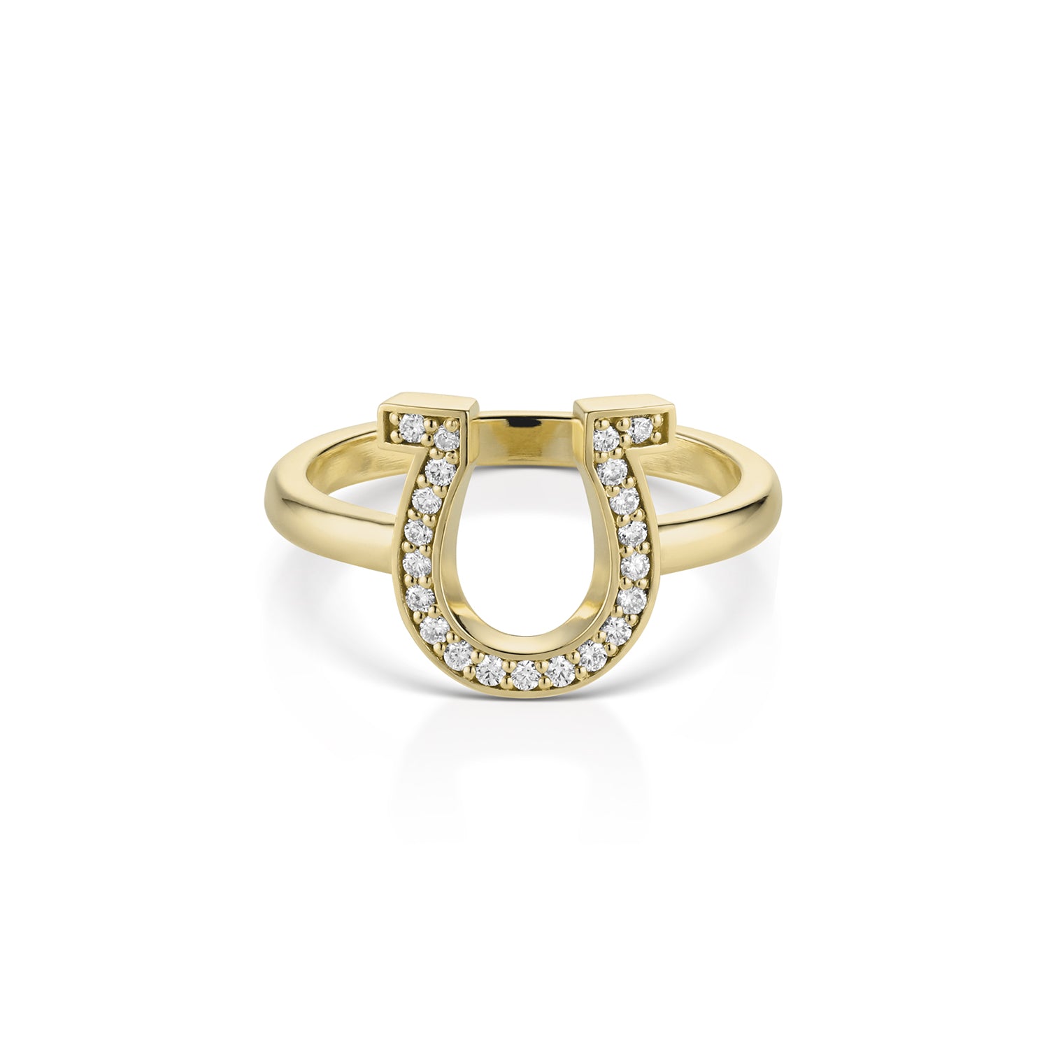 horse show diamond ring 14k gold