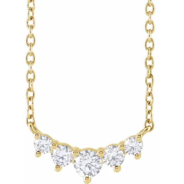 Lab Grown Diamond 14k Gold Necklace
