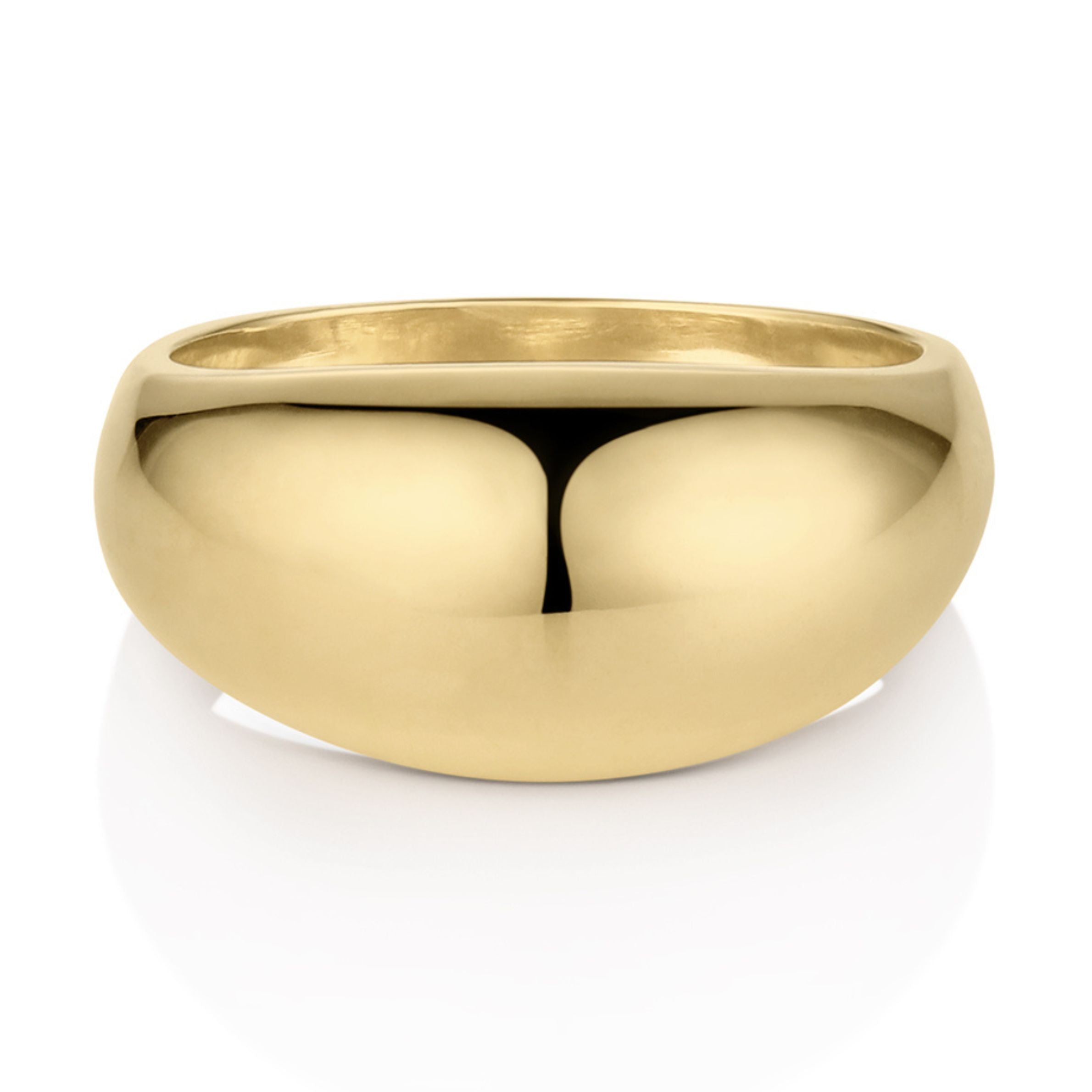 Large Puffed 14 k gold ring bubble
