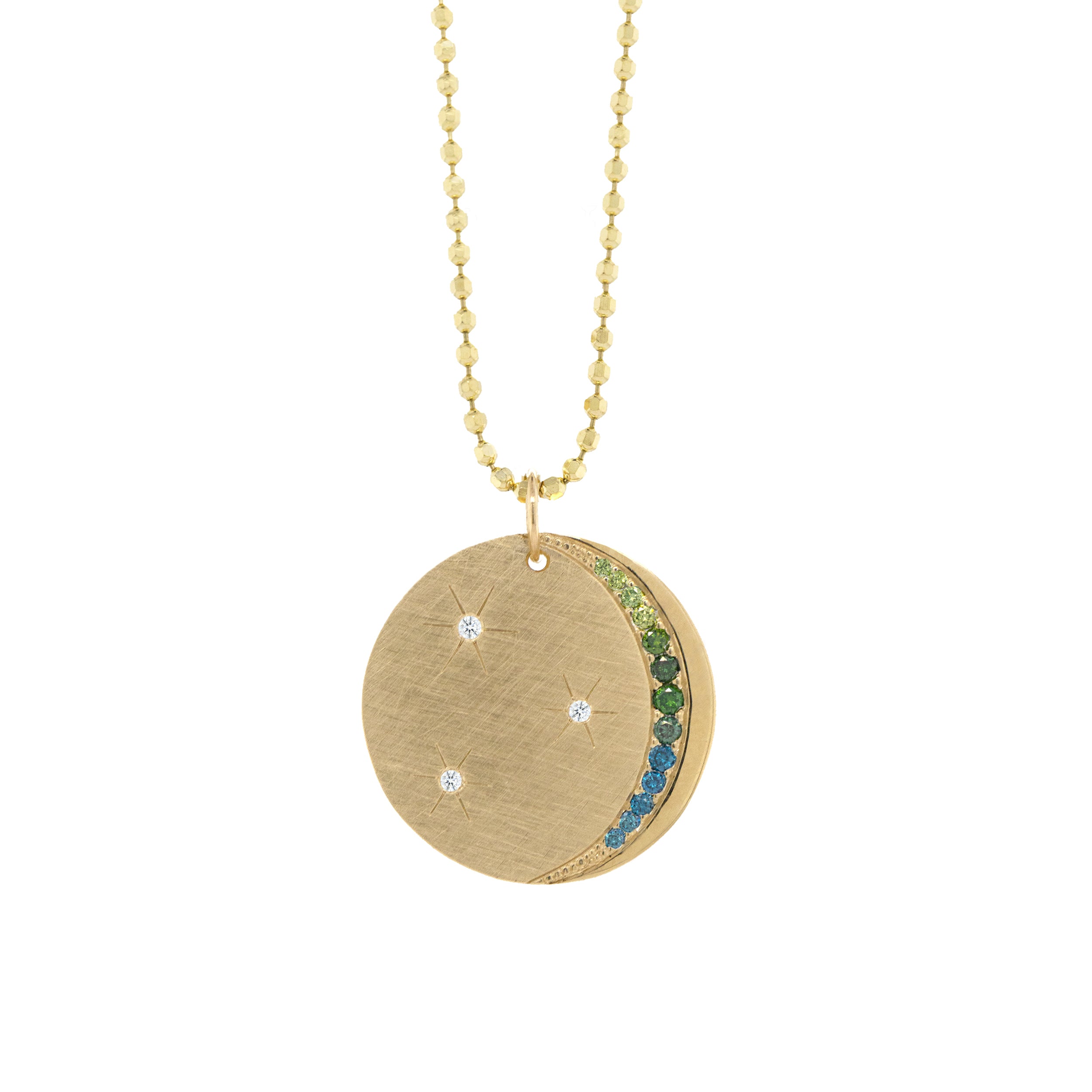 MAYA 14k Gold Disc Medallion