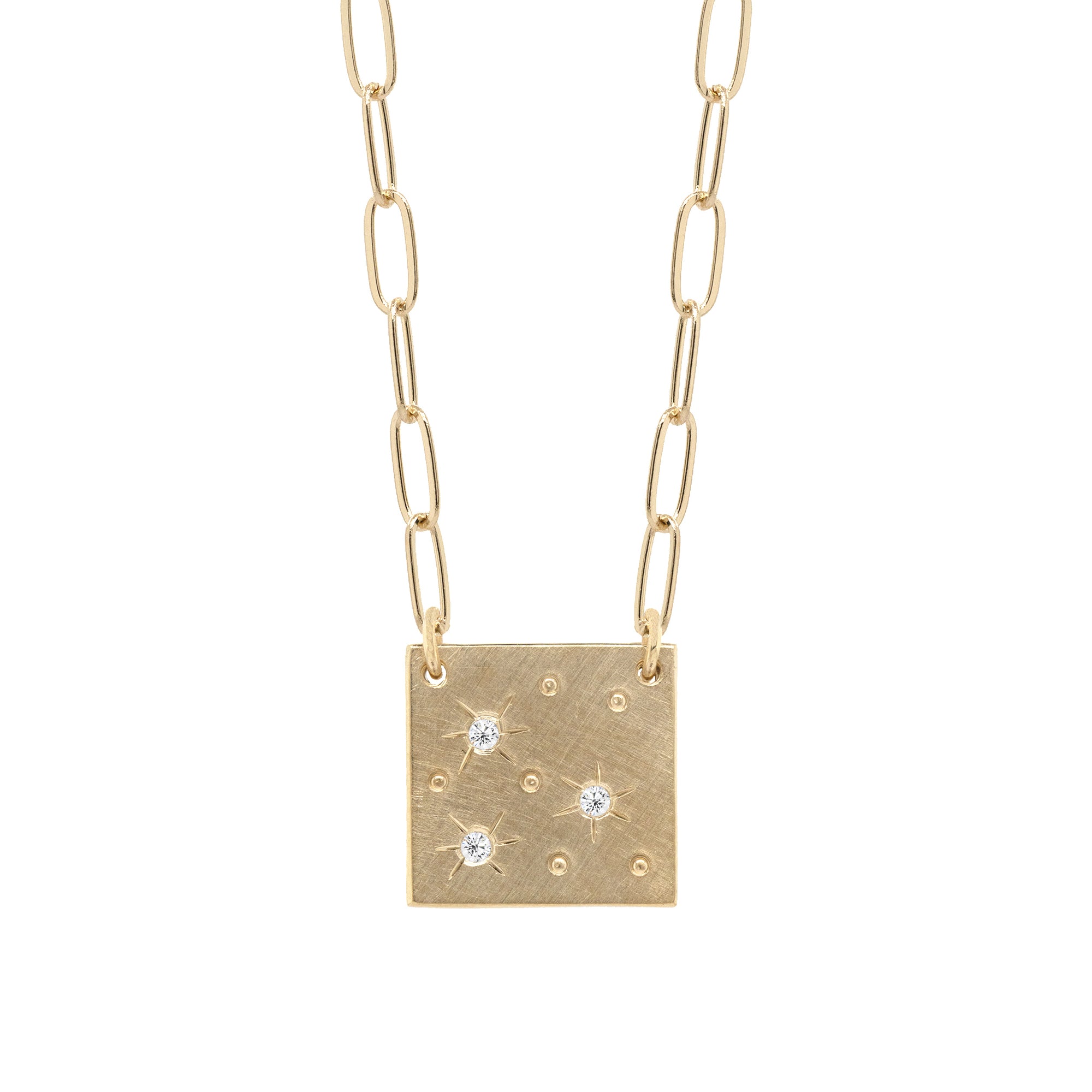 MORZ 14k Gold Diamond Necklace