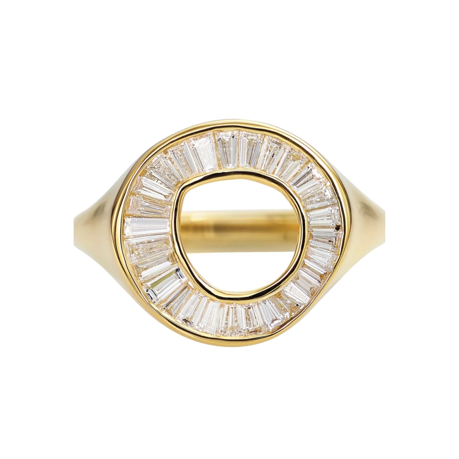 Artemer Tapered Baguette Diamond Sphere Ring