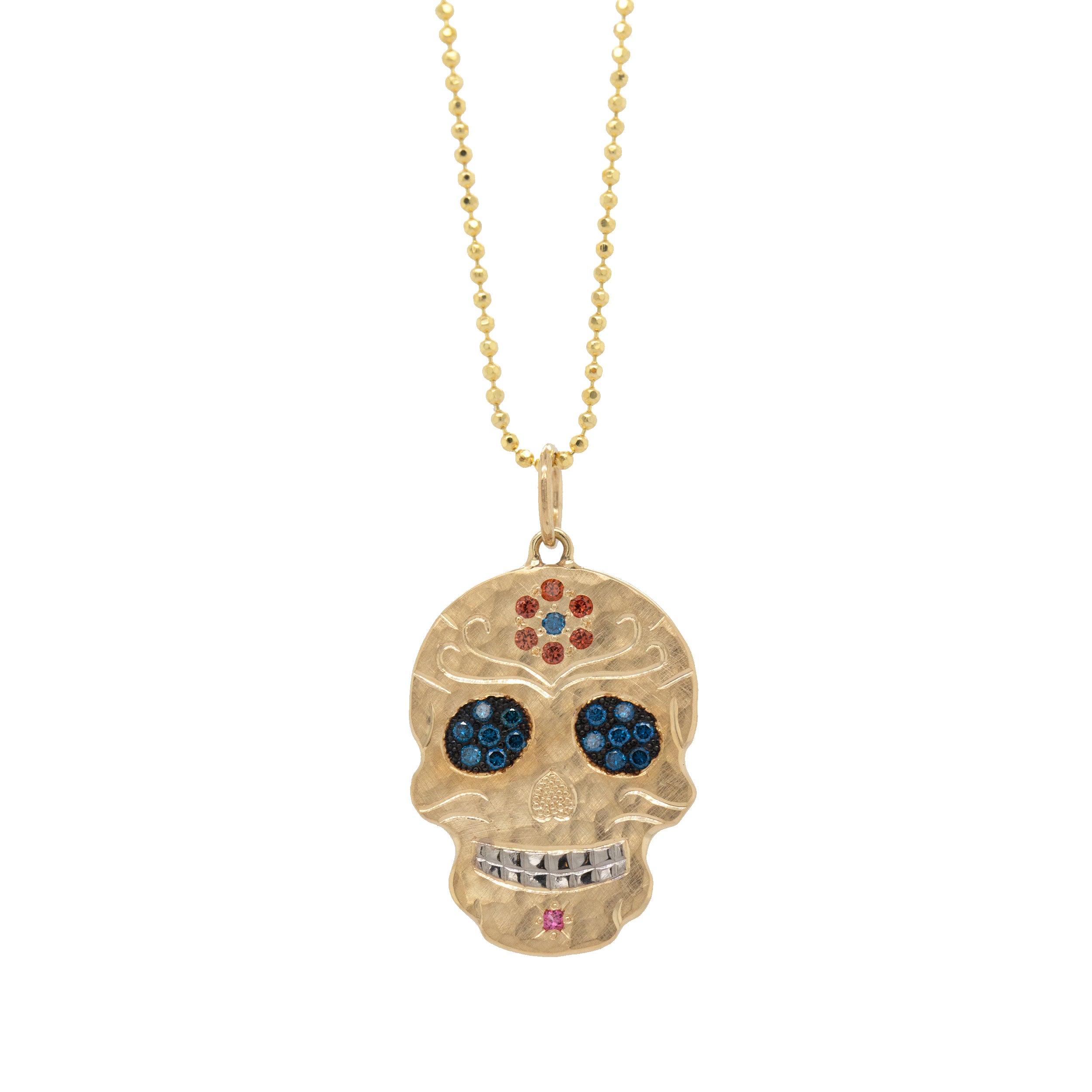 MARIA 14k Small Ghostrider Skull