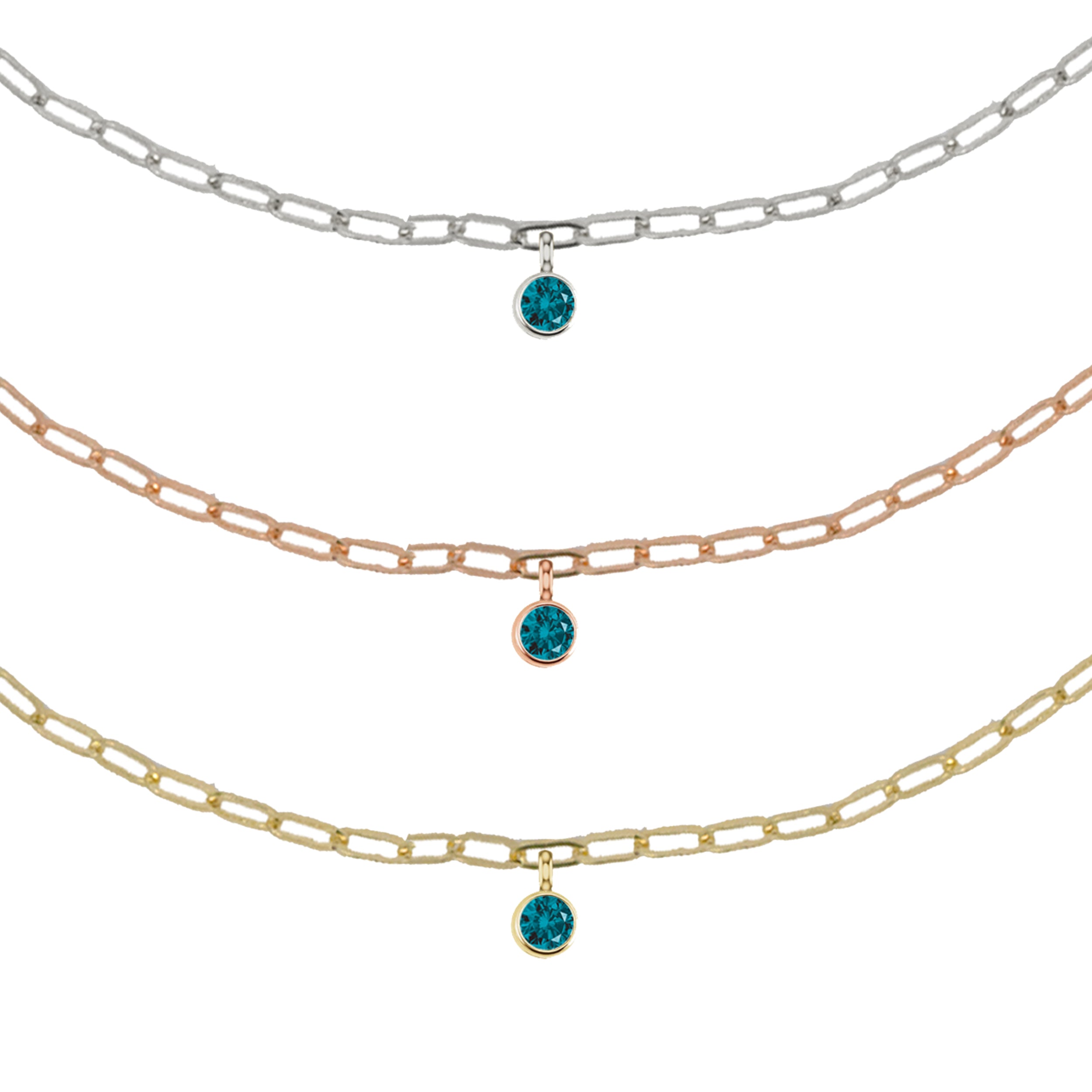 BEZI 14k Gold Charm Bracelet