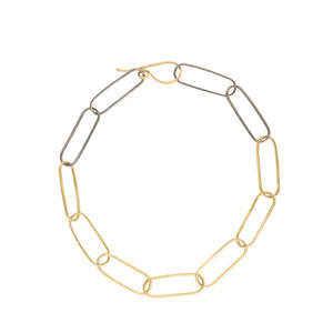Kate Maller Black & Gold Chain Bracelet