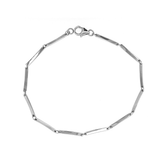DOEY 14k Gold Flat Bar Link Chain Bracelet | Julez Bryant