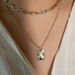 CAXX 14k Gold "X" Diamond Charm