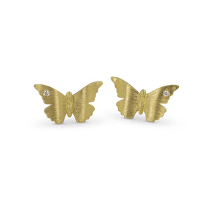14k yellow gold ANNA baby butterfly post earrings