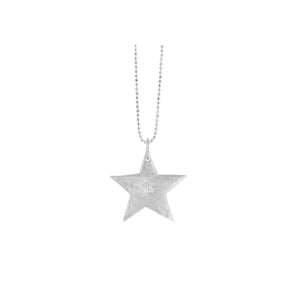 14k white gold small AURA star charm