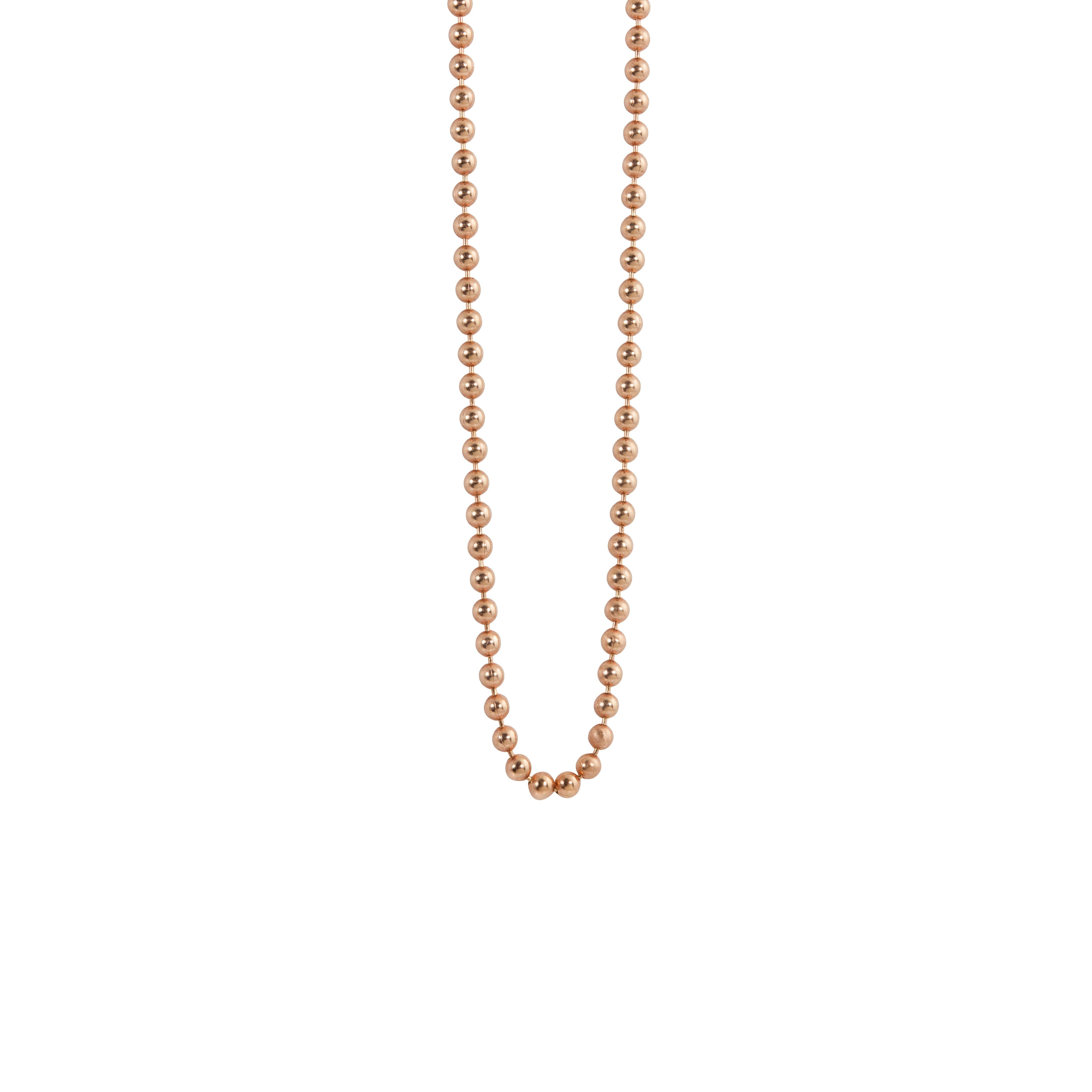 14k rose gold 1.5mm ball chain