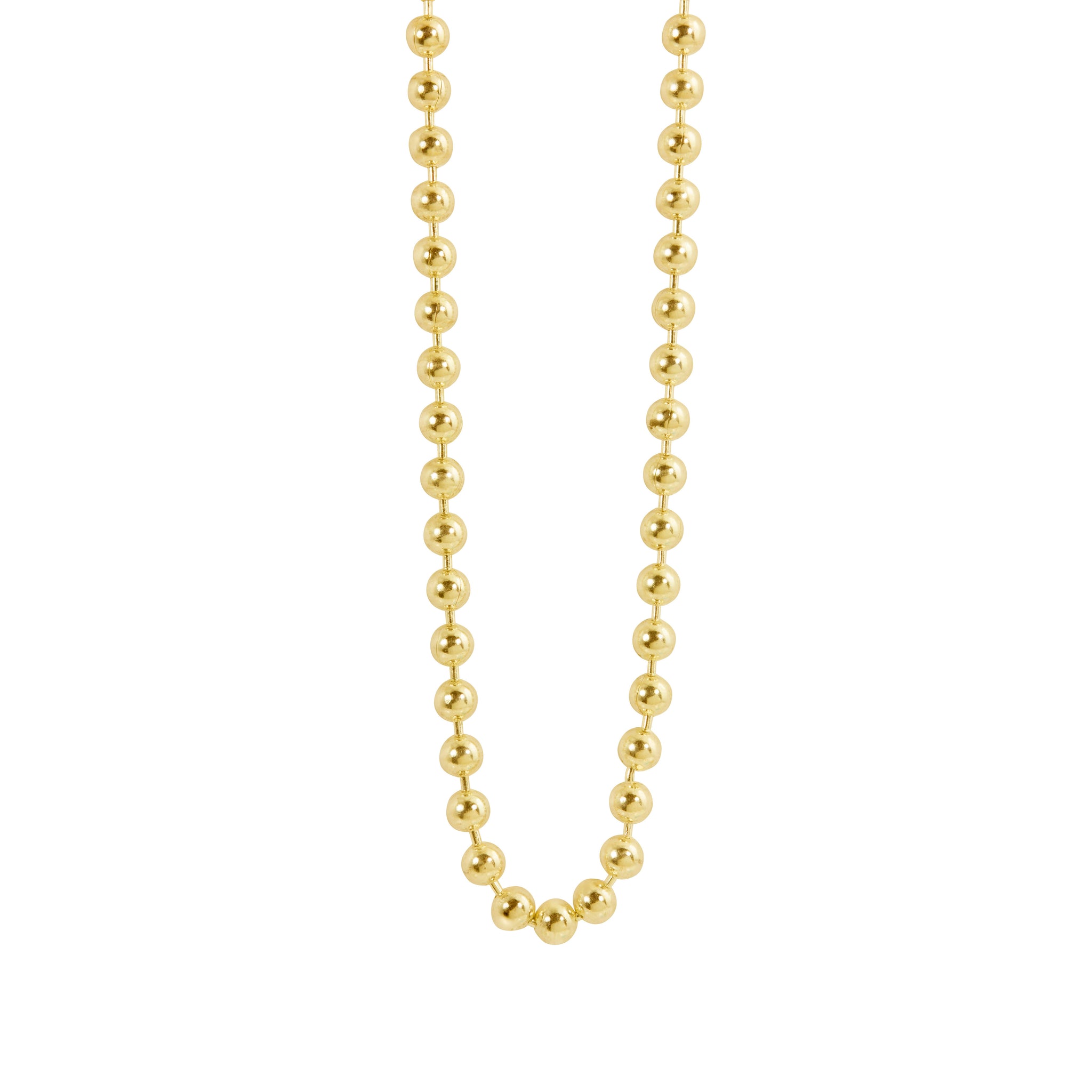 2mm 24k Shiny Gold Plated Cable Chain, Tiny Ball Bar Chain, Choker