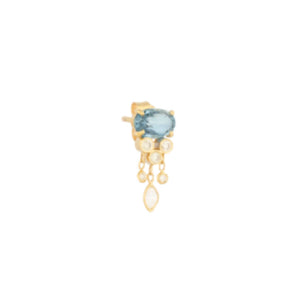 Celina Daoust Aquamarine & Diamonds Jellyfish Earring