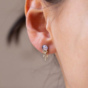 Celina Daoust Aquamarine & Diamonds Jellyfish Earring