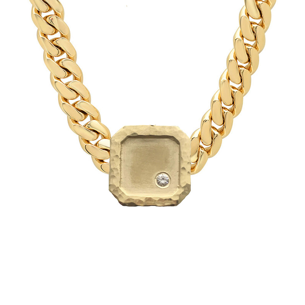 DAFF 14k Gold Bar Necklace