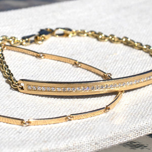 DAZE 14k Gold Diamond Bracelet