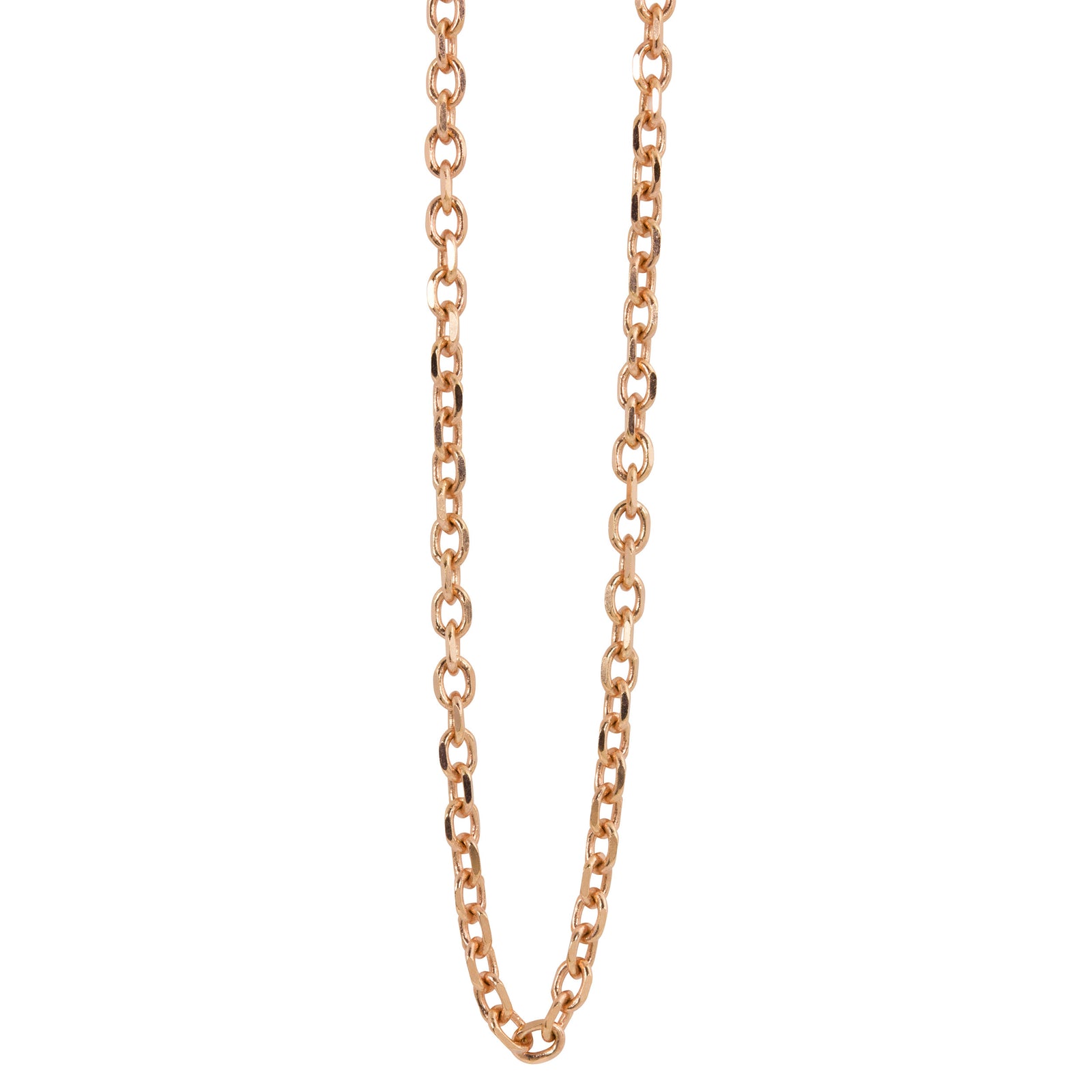 14k yellow gold 3.0mm rolo link chain